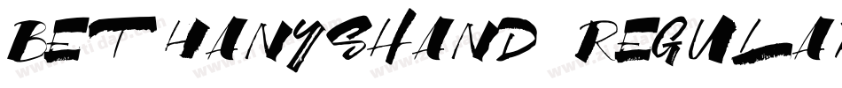 BethanysHand Regular字体转换